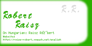 robert raisz business card
